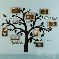 Frame - Photos and within a family tree 