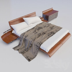 Bed - Bedroom Set leather 