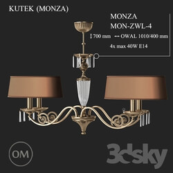 Ceiling light - KUTEK _MONZA_ MON-ZWL-4 