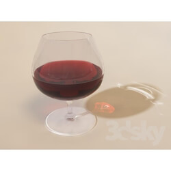 Tableware - a glass of wine 