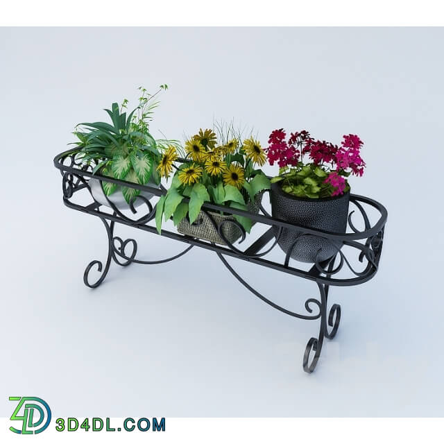 Other decorative objects - Forged stand for flowers