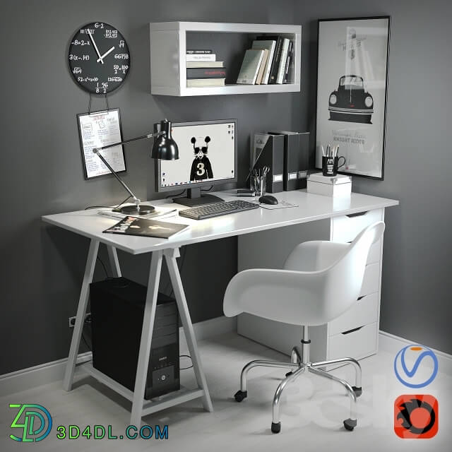 Office furniture - Desk in the Scandinavian style