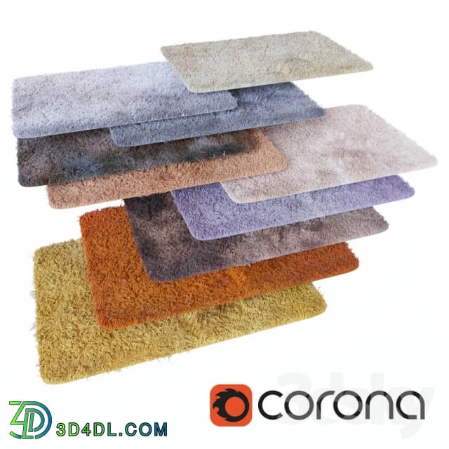 Carpets - A set of 10 artificial carpet