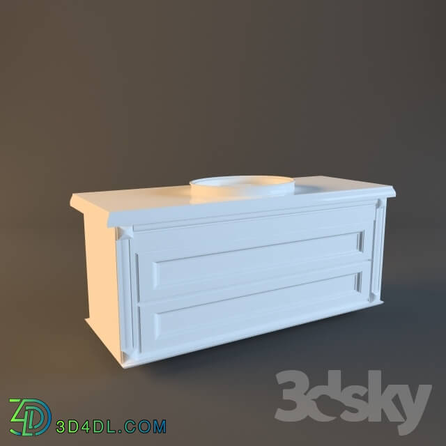 Bathroom furniture - Bedside table with sink