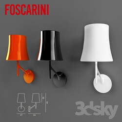 Wall light - lamps Foscarini Birdie Italian factory 