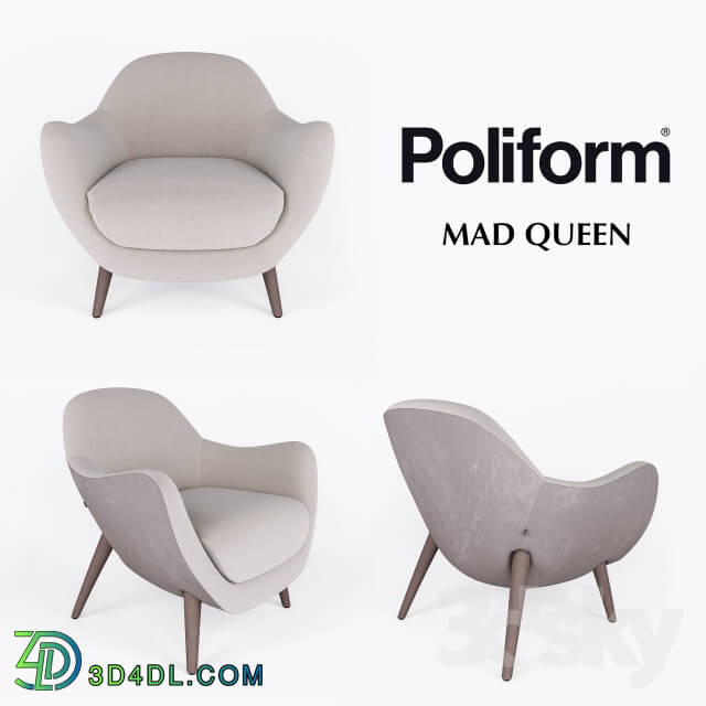 Arm chair - Armchairs Poliform MAD Queen and MAD King