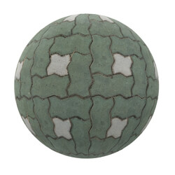 CGaxis-Textures Pavements-Volume-07 green concrete pavement (01) 
