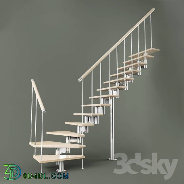 Staircase - stairs to the attic