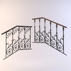 Staircase - Forged fences for stairs 