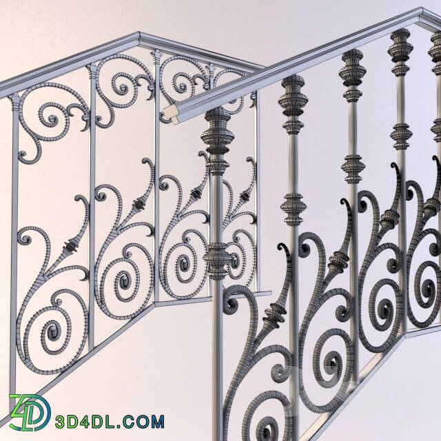 Staircase - Forged fences for stairs