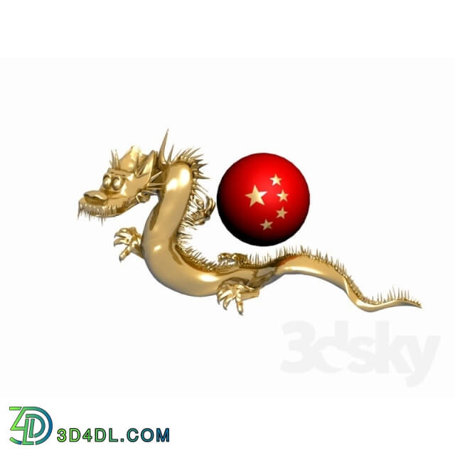 Other decorative objects - Chinese Dragon