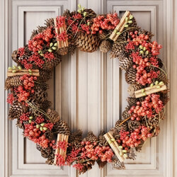 Other decorative objects - Winter wreath 03 
