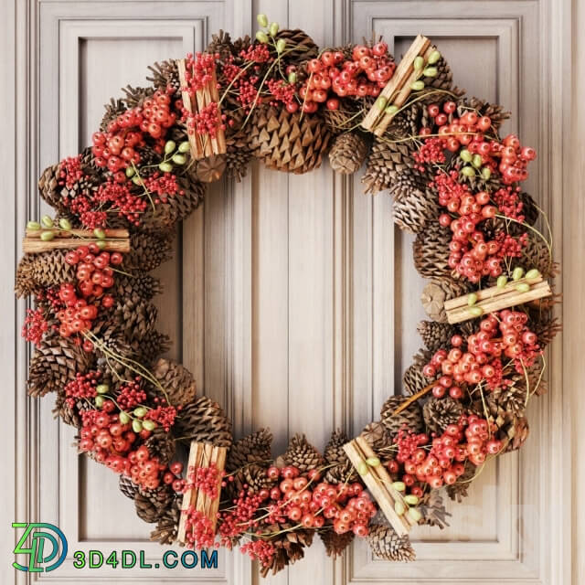 Other decorative objects - Winter wreath 03