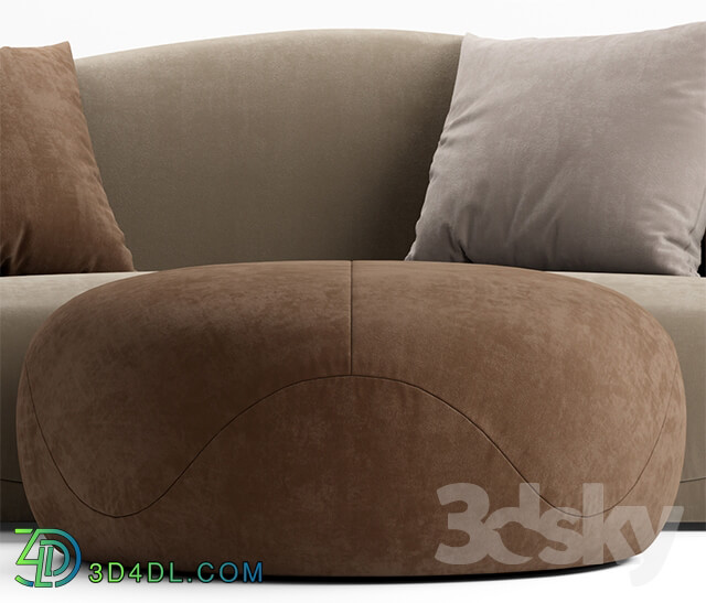 Sofa - Sofa and pouf Giorgetti SOLEMYIDAESOLEMYIDAE