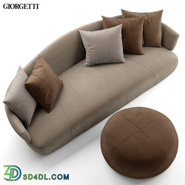 Sofa - Sofa and pouf Giorgetti SOLEMYIDAESOLEMYIDAE