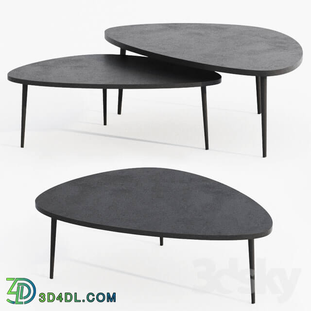 Table - Coedition Soho CH1 Coffee Table_ Black_ Small