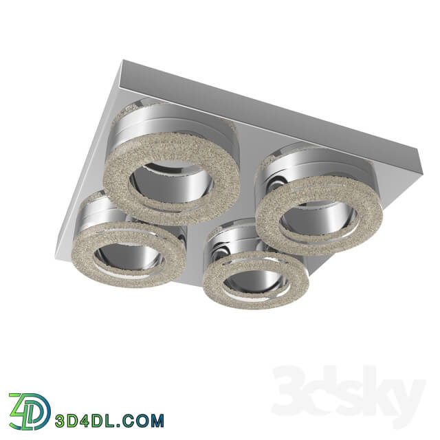 Spot light - 95664 LED wall-ceiling lamp FRADELO_ 4х4W _LED__ 280х280_ steel_ chrome _ plastic