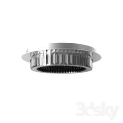 Ceiling light - 39015 LED ceiling light CORLIANO_ 20W _LED__ Ø500_ steel_ chrome _ crystal 