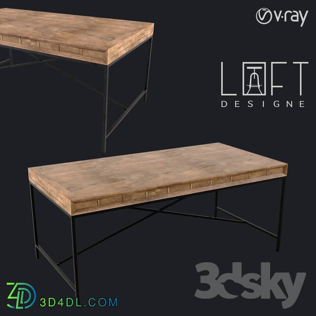 Table - Pendant lamp LoftDesigne 6843 model