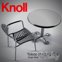 Table _ Chair - Toledo Stacking Chair and Pensi Table 