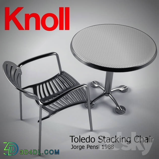 Table _ Chair - Toledo Stacking Chair and Pensi Table