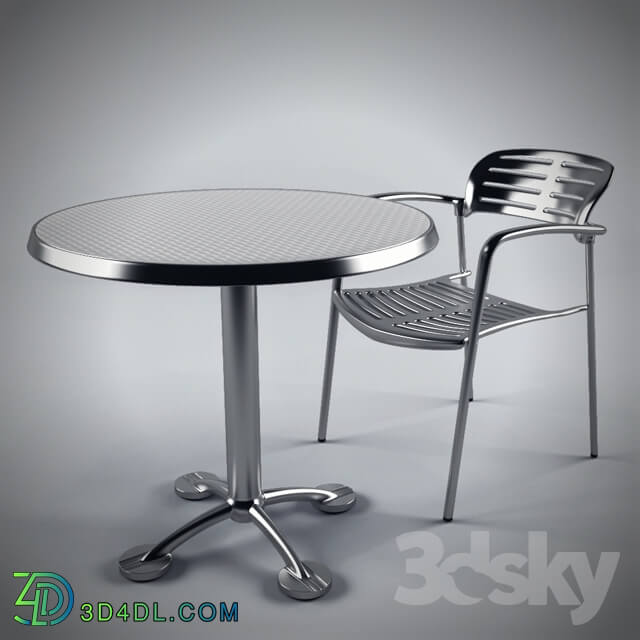 Table _ Chair - Toledo Stacking Chair and Pensi Table