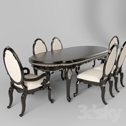 Table _ Chair - Dining Lavelle - Dark Truffle 