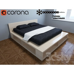 Bed - Bed FIJI-LIBRO _Kostroma furniture_ 