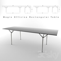Table - Magis Officina Rectangular Table 