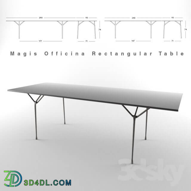Table - Magis Officina Rectangular Table