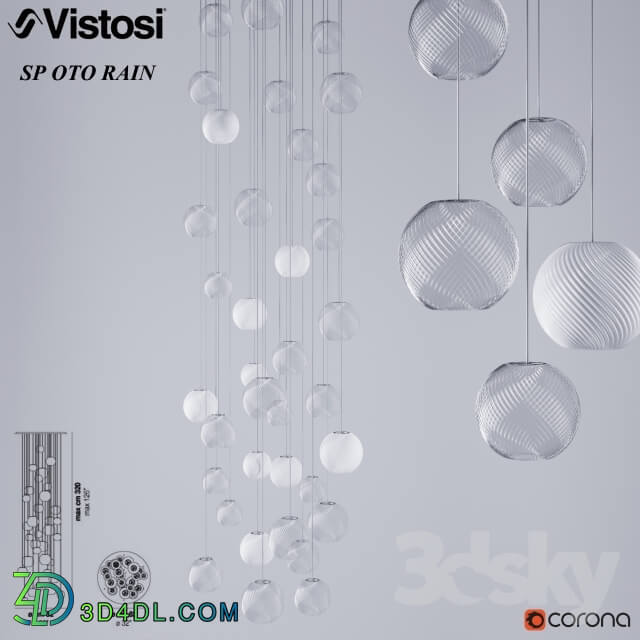 Ceiling light - Vistosi OTO design by PIO AND TITO TOSO
