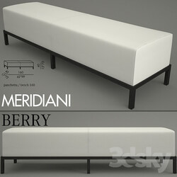 Other soft seating - Bench Meridiani Berry 