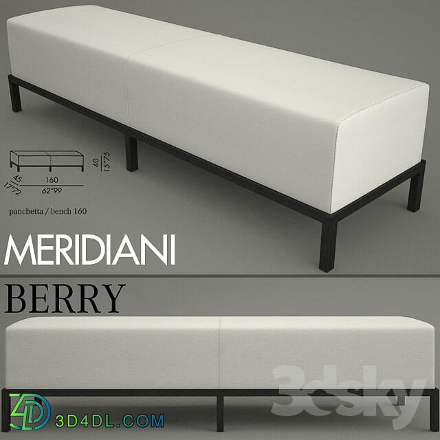 Other soft seating - Bench Meridiani Berry