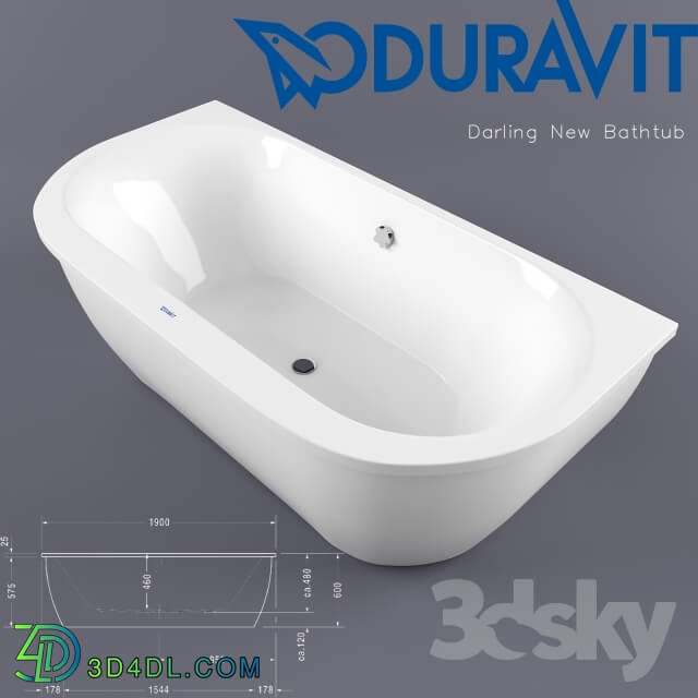 Bathtub - DURAVIT Darling New Bathtub