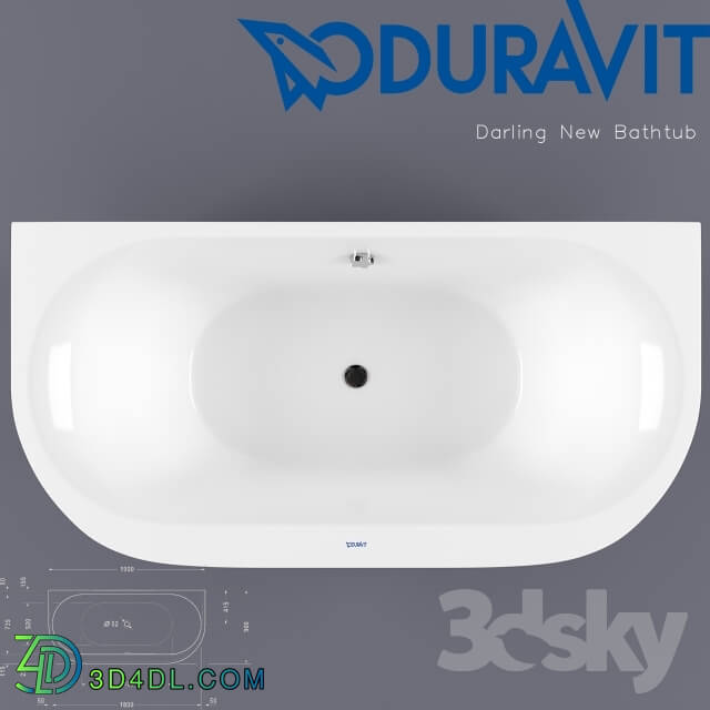 Bathtub - DURAVIT Darling New Bathtub