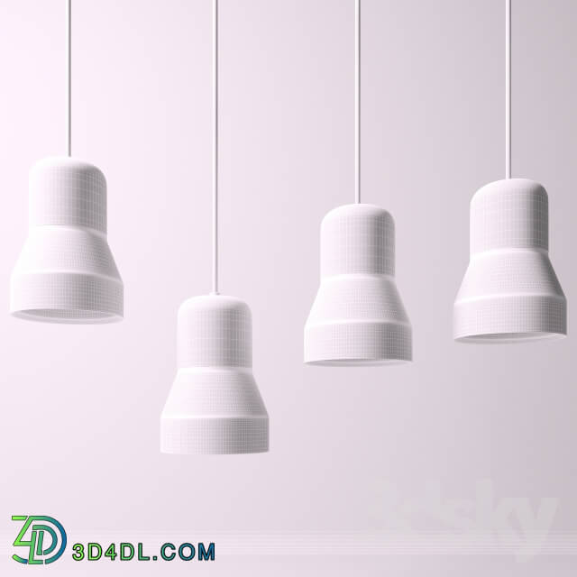 Ceiling light - Cement Wood Lamp