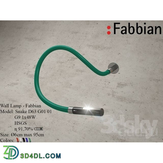 Wall light - Fabbian - Snake D63 G01 01