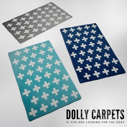 Carpets - Carpets DOLLY CARPETS Cross turqoise 