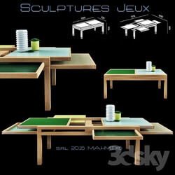 Table - Coffee table Hexa Sculptures Jeux srl 