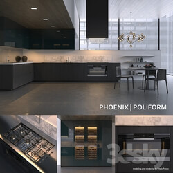 Kitchen - Kitchen Poliform Varenna Phoenix 3 _vray_ corona_ 