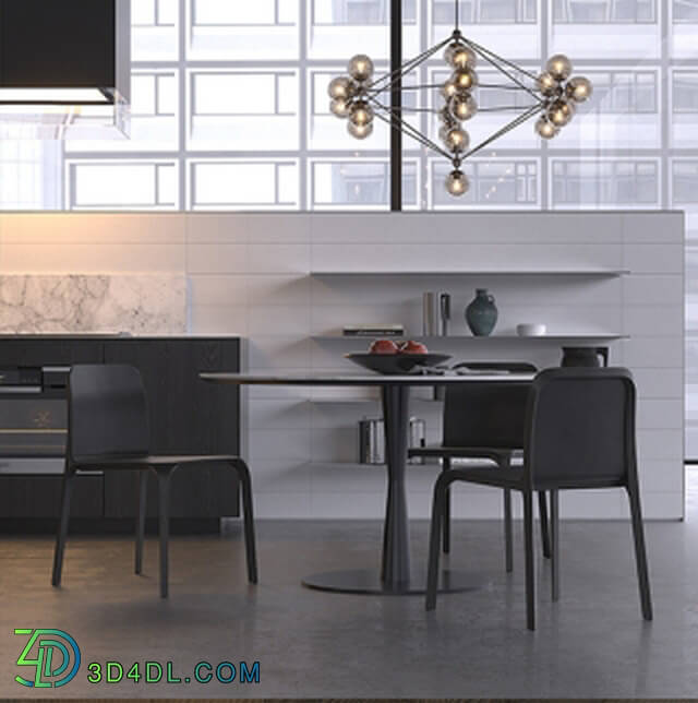 Kitchen - Kitchen Poliform Varenna Phoenix 3 _vray_ corona_