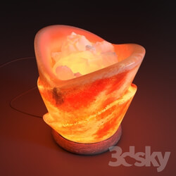 Table lamp - Salt lamp with crystals Pot 