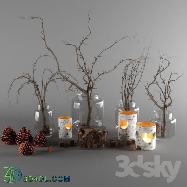 Decorative set - rustic decor set