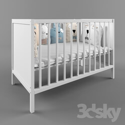 Bed - Ikea Sundvik baby bed 