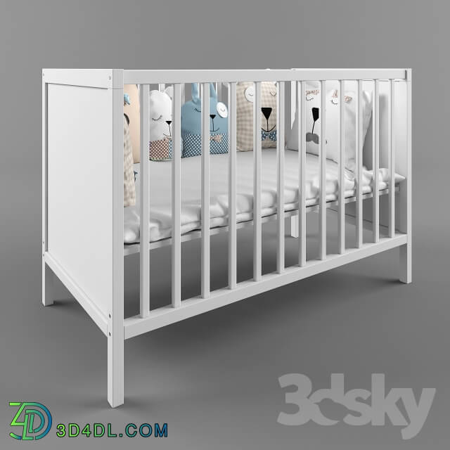 Bed - Ikea Sundvik baby bed