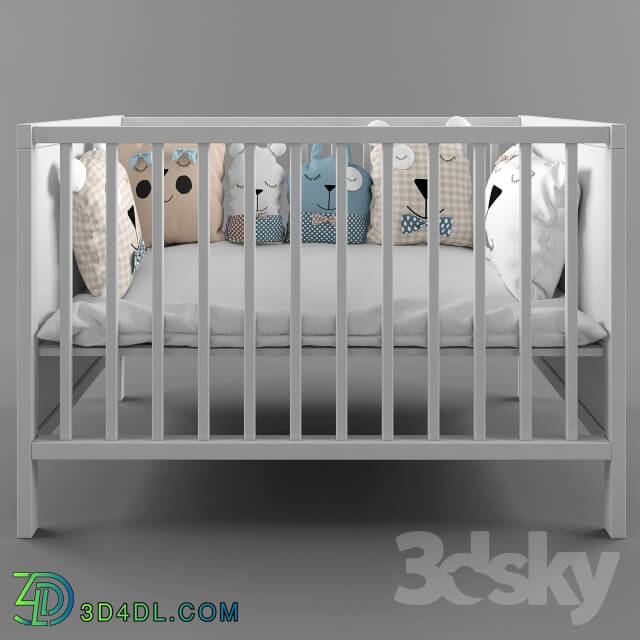 Bed - Ikea Sundvik baby bed