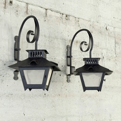 Street lighting - forged antique lamp 