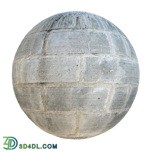 CGaxis-Textures Concrete-Volume-16 rough concrete bricks (02)
