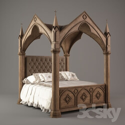 Bed - Bed in the Gothic style 