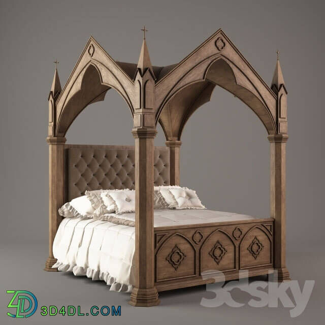 Bed - Bed in the Gothic style